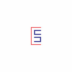 Letter E and S Logo Vector