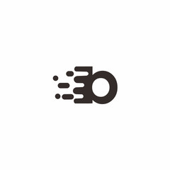 Abstract letter b logo design template. Dynamic vector unusual font. Universal fast speed fire moving water quick energy drop icon.