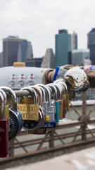 Padlocks on Brooklyn Bridge