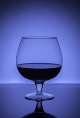 Glass with wine