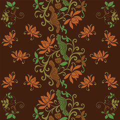 wallpaper brown old vintage flower