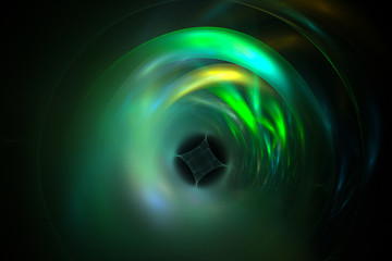 3D rendering abstract fractal light background