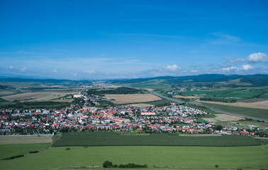 The view from the Spis castle in Slovakia