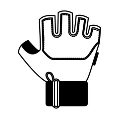 gym glove isolated icon vector illustration design