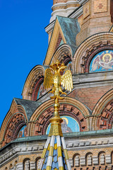 Details of church of Our Saviour on Spilled Blood or Resurrection of Christ Spas-na-krovi - Saint-Petersburg, Russia