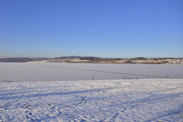 Berzdorfer See im Winter