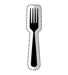 fork cutlery tool icon vector illustration design