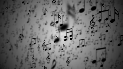 Fototapeta premium Abstract Background with Colorful Music notes.