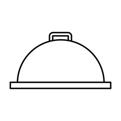 tray server isolated icon vector illustration design