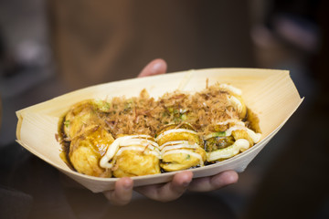 Takoyaki, Grilled octopus in creamy ball.