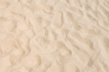 Fine beach sand in the summer sun