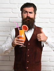 Fototapeta premium serious handsome bearded man