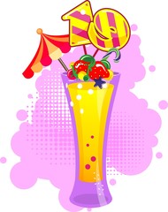 vector festive cocktail