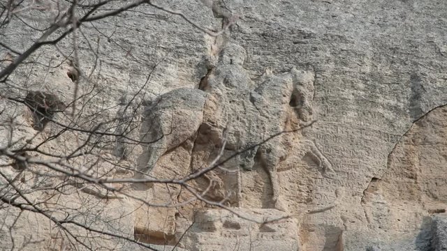 The Madara Rider, early medieval rock relief in Bulgaria. Madara horseman, Global simbol of Bulgaria