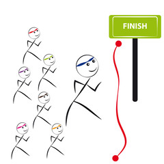 Run dolls on white background