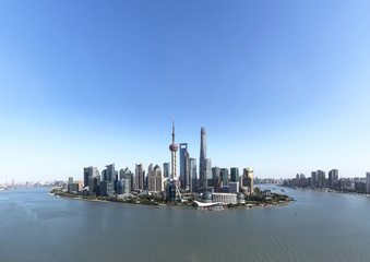 Aerial View of Shanghai urban scene