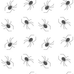 Spiders vector seamless pattern for textile design, wallpaper, wrapping paper 