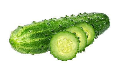 cucumber isolated on white