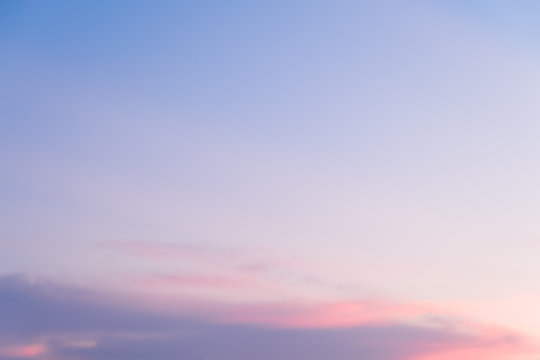Abstract soft blue sky background in the evening