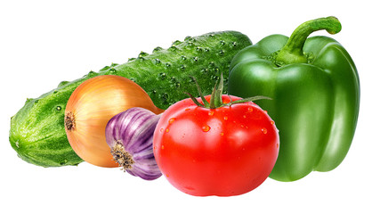 Fresh vegetables isolated