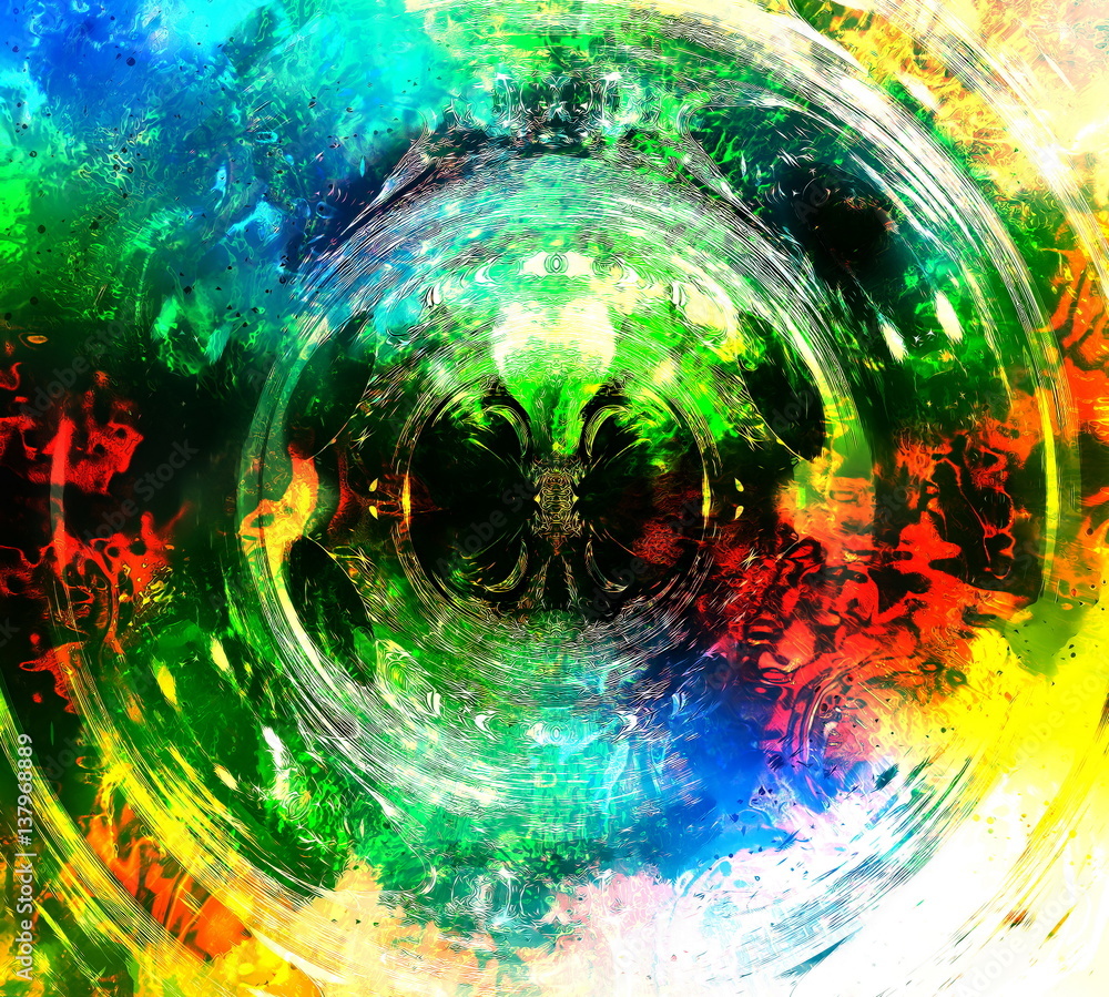 Poster abstract colorful background with motion, dynamic and movement concept.