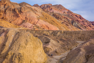 Amazing color of the hills. Artist's palette Death Valley National Park, California.
