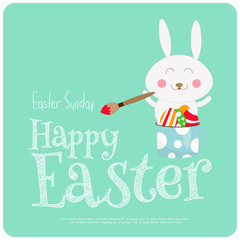 Happy Easter Greeting Card