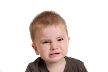 little boy crying