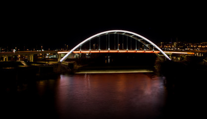 Fototapeta na wymiar Arch of a bridge in nashville