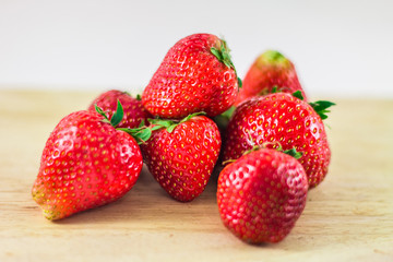 Strawberry isolated on white background.
