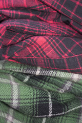 plaid flannel fabric cloth