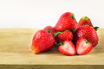 Strawberry isolated on white background.
