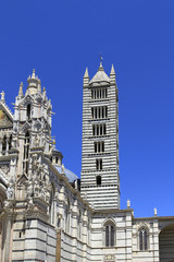 Fototapeta na wymiar Duomo Santa Maria Assunta in Siena, Tuscany, Italy, Europe, UNESCO World Heritage