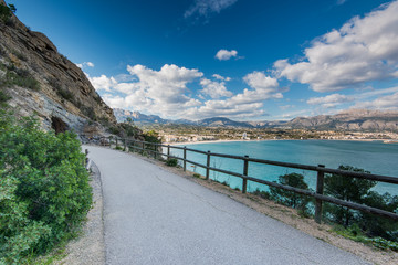 Fototapeta premium Panoramic view over Albir in Alicante,Spain