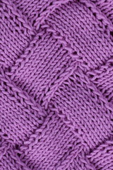 knitted fabric in lavender color