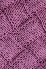 knit fabric, entrelac stitch