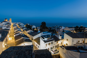 Panoramic view over Altea village in Costa Blanca, Spain