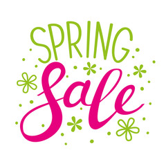 Spring sale lettering for Your design