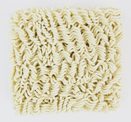 Uncooked ramen noodles.
