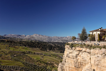 Fototapeta na wymiar Landscape, mountains of Ronda, Andalusia, Spain