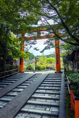 Fototapeta na wymiar Rotes Torii in Kyoto