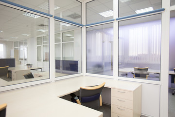 Fototapeta na wymiar Office furniture and interiors, workplaces. High resolution photo.