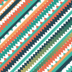 Knitting abstract vector background with modern retro