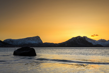 Fototapeta na wymiar Sonnenuntergang in Norwegen