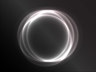 Gray abstract circle.
