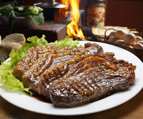 Picanha, traditional Brazilian barbecue.