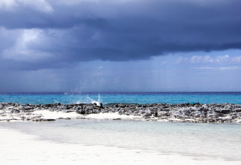 Fototapeta na wymiar Caribbean Dark Clouds