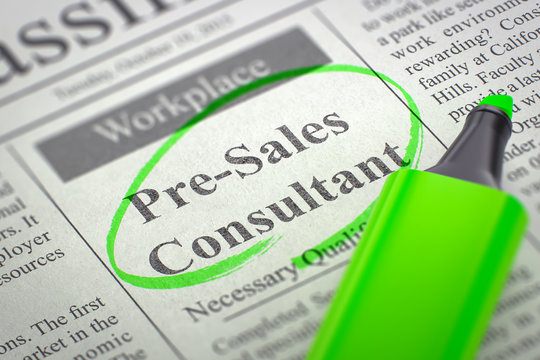 Pre-Sales Consultant Wanted. 3D.
