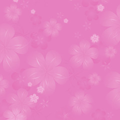 Flowers background. Flowers design. Vector abstract illustration. Pink Sakura blossoms background. Vector EPS 10, cmyk