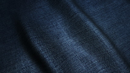 Naklejka premium dark blue high quality jeans texture,moving waves.